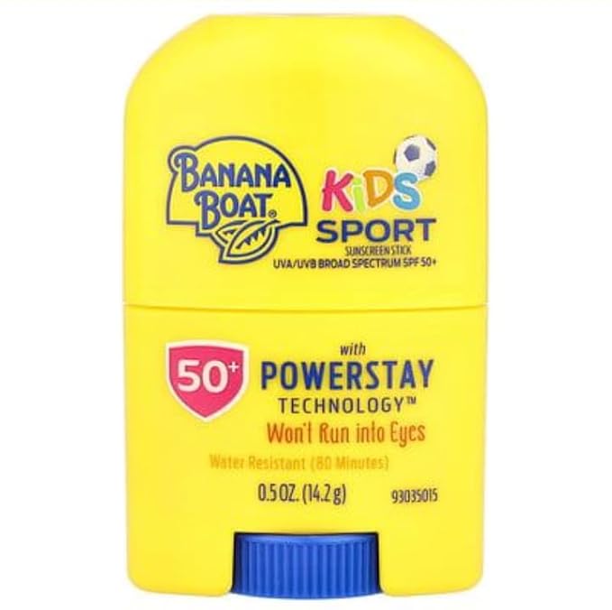 Kids Sport Sunscreen Stick SPF 50+, Broad Spectrum UVA/UVB Protection, Water Resistant, 0.5 oz