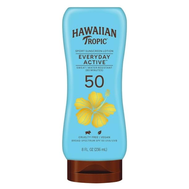 (3 pack) Everyday Active Sunscreen Lotion, 50 SPF, 8 fl oz, Water Resistant Adult Sunblock, BROAD SPECTRUM PROTECTION from UVA and UVB rays