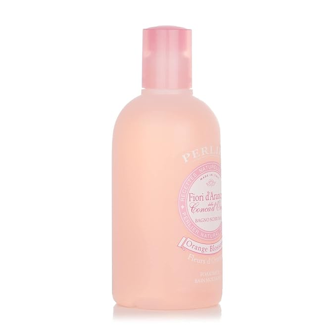 Perlier Orange Blossom Foam Bath Natural & Calming Aromatherapy Bubble Bath for Women & Men, Rich Foaming Formula Provides Deep Moisturization, Hydration for All Skin Types, (16.9 Fl Oz.)