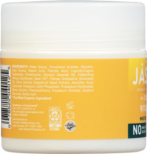 JASON Vitamin E Antioxidant Intensive Crème Face & Body Moisturization,25,000 IU Body Cream Moisturizer,4 Fluid Ounces,(Pack of 2)