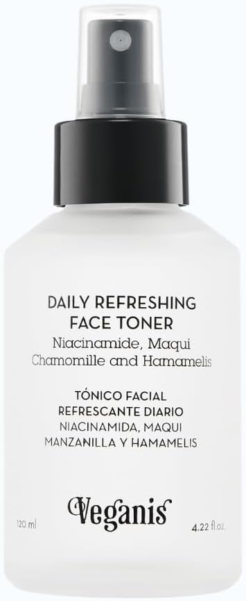 Daily Refreshing Face Toner Mist with Niacinamide, Maqui, Chamomile & Witch Hazel — Hydrating Soothing Astringent, 4.22 Fl Oz