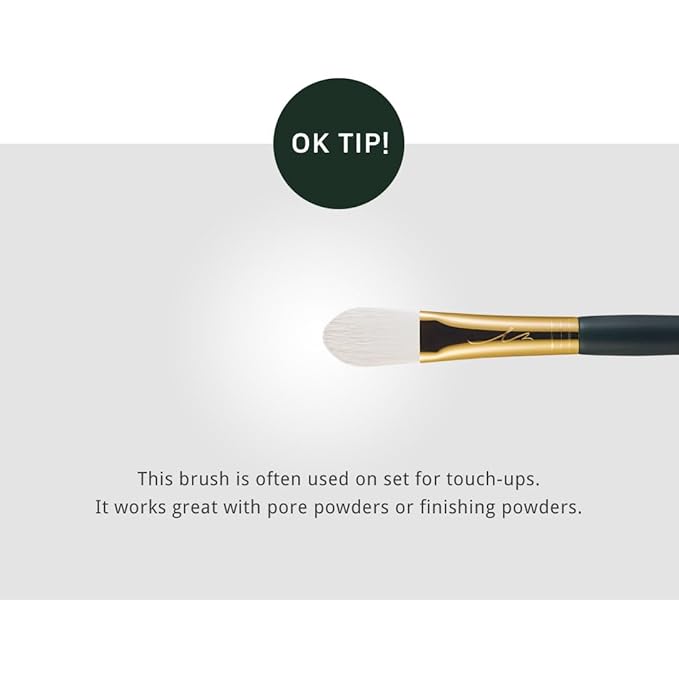 [SOO ADOR] okhee Spot Powder Brush PIV02 - Precision Powder Application for Oil Control and Touch-Ups | Designed by K-Pop Makeup Artist Seo Ok | Makeup Brush Base Brush Powder Brush