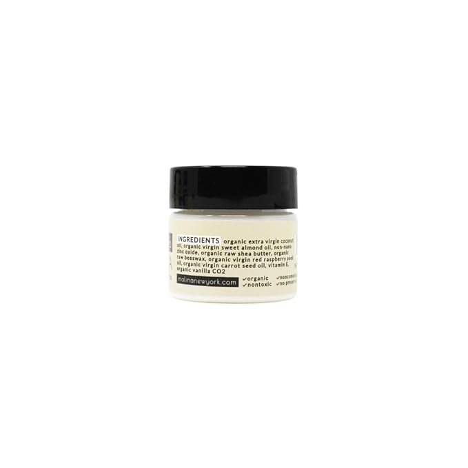 Malina™ Organic Vanilla Natural Sunscreen | SPF 30+ | Nontoxic | Baby-Safe | Reef-Safe | No Preservatives | No Synthetic Fragrance | Made With Pure Essential Oil (0.5 Fl Oz)