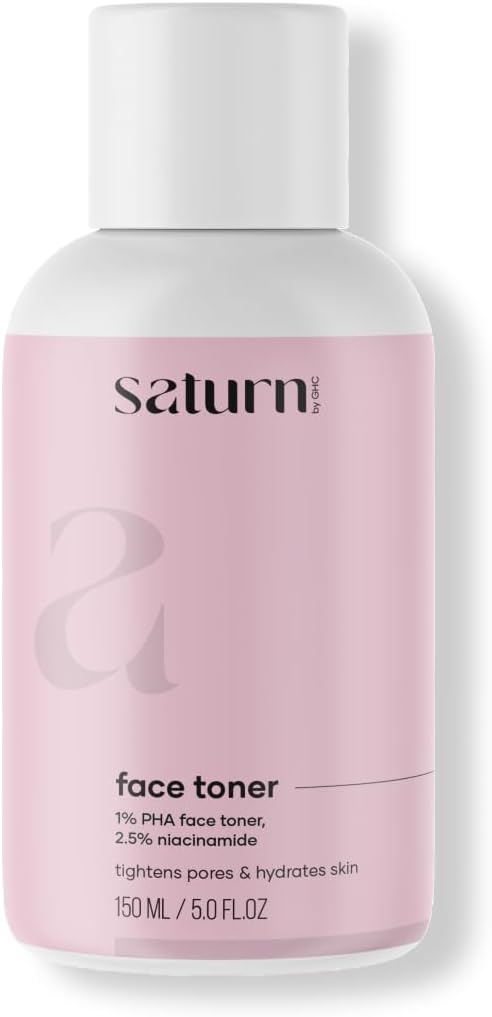 Saturn by GHC Face Toner with 2% Green Tea, 2.5% Niacinamide & Hyaluronic Acid for Pore Tightening & Anti-Aging, Suitable for Acne Prone Skin, 150 Ml (Pack of 1)