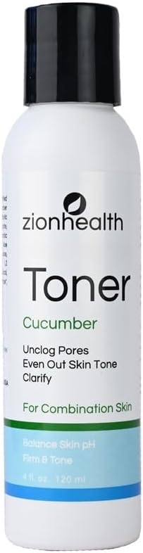 Zion Health Ancient Clay Toner, Cucumber, 4 fl oz (120 ml)