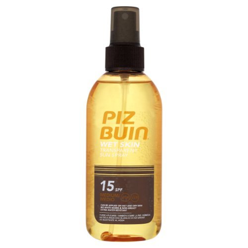 Piz Buin Wet Skin Transparent Sun Spray SPF 15 Medium, 150ml by Piz Buin