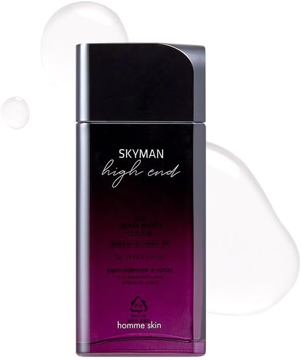 CHARMZONE Skyman High-End Homme Skin – Refreshing Facial Toner for Men with Blue Omega Complex (130ml / 4.39 fl.oz)