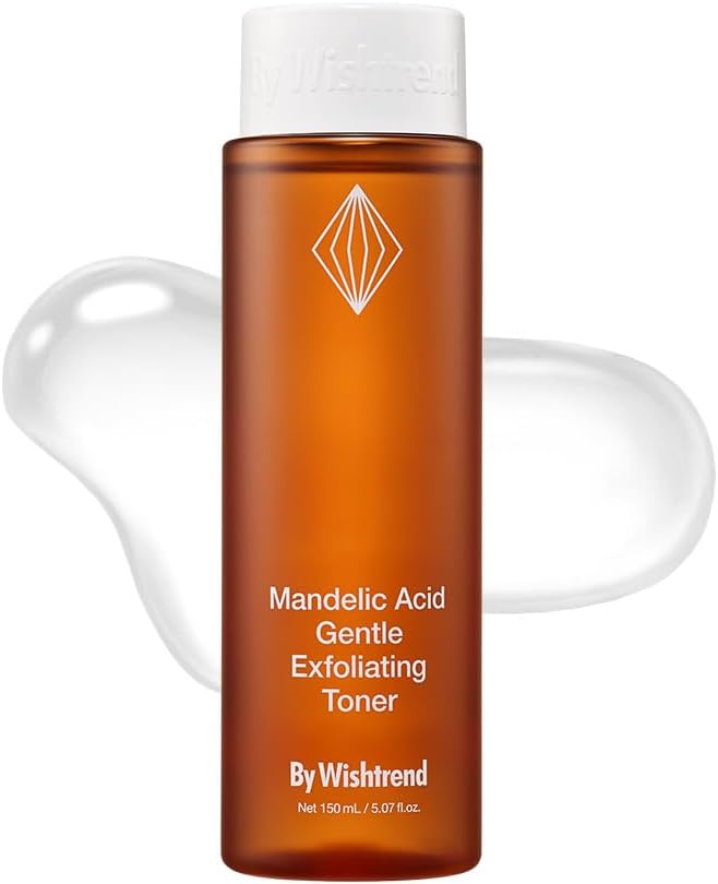 [BY WISHTREND] Mandelic Acid 5% Gentle Exfoliating Toner, Gentle Skin Korean exfoliator for face, Aha Bha, Ideal for Sensitive Skin, Skin prep (5.07 Fl Oz (Pack of 1))