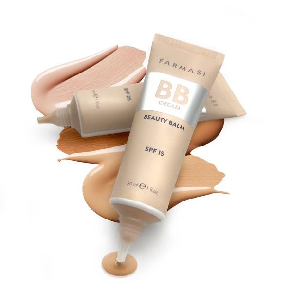 FARMASi BB Cream Beauty Balm, Tinted Moisturizer with SPF 15, Lightweight Matte Finish, Buildable Coverage Face Makeup, 1 fl oz, 06 Deep