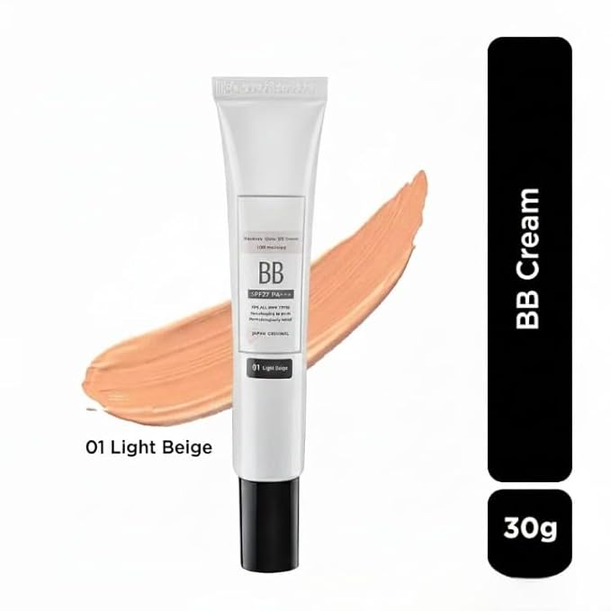 Moisture Glow BB Cream 01 Light Beige, SPF27/PA+++, All Skin Types, 30g