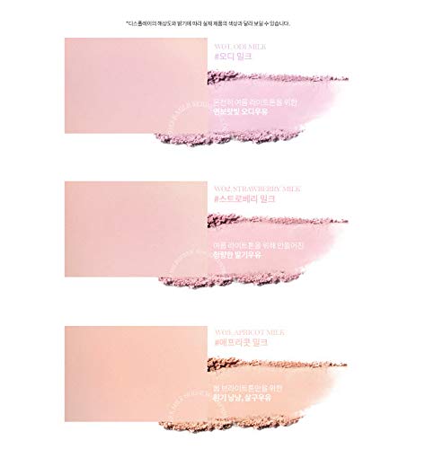 rom&nd Better Than Cheek Milk Series Blush W01 ODI MILK - K-Beauty Soft Blurring Matte Powder for Natural, Buildable Flush & Poreless All-Day Wear