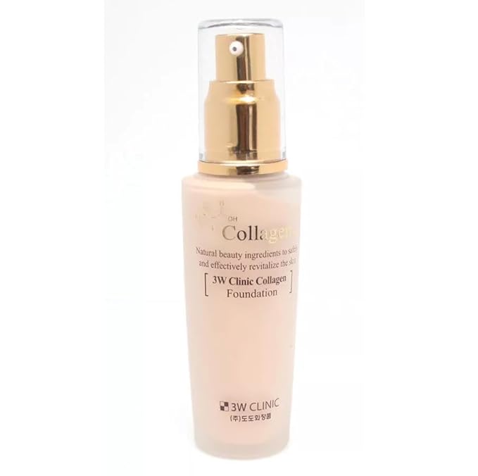 [3w Clinic] Collagen Foundation 50ml/ Perfect Cover Bb Cream/#23 Natural Beige/Korea Made