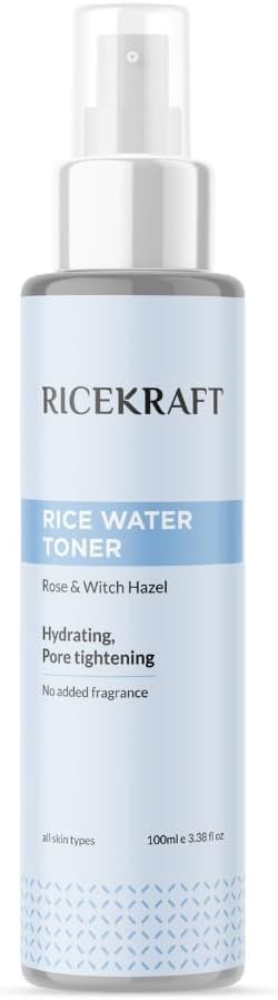 DK Refreshing Rice Water Toner | Korean Face Toner Plus Mist for Glowing Skin| Hydrating and Pore Tightening| for Men and Women| All Skin Types |100ml