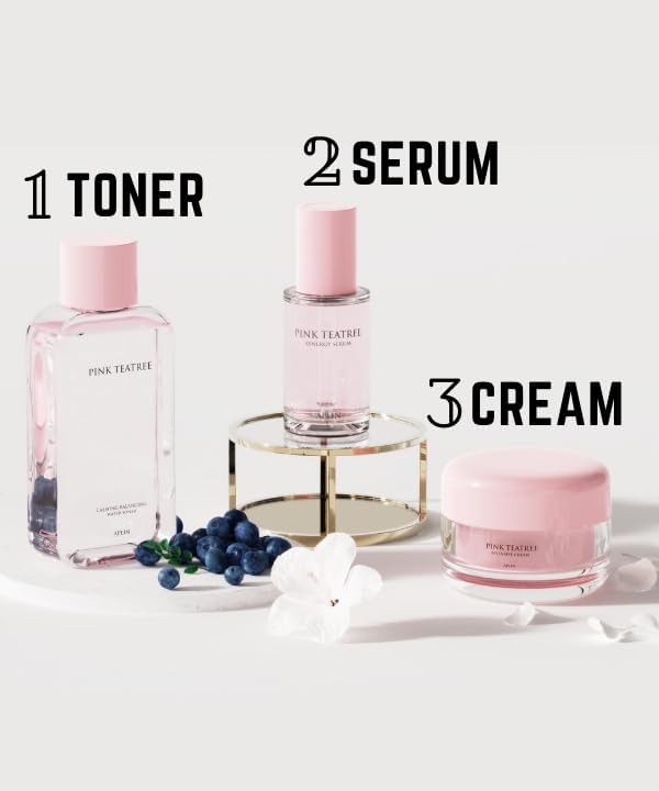 APLIN Pink Tea Tree Daily Toner 150mL/Skin Moisturizer/Facial Moisturizers/5.07 Fl. Oz, CICA, Hyaluronic Acid, Korean Skin Care, Moisturizing, Soothing