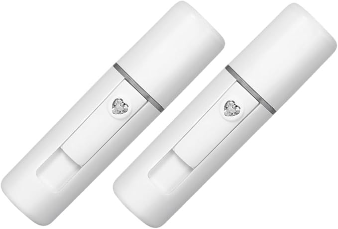 2pcs Skin Care Facial Steamer Mist Sprayer Face Humidifier Tool for Rosacea Essence Toner Mist Long-Lasting Moisture Beauty Tool for Ages