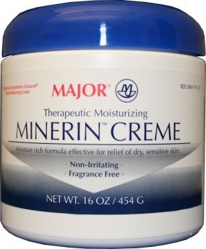 Therapeutic Moisturizing Minerin Creme 16oz for Dry, Sensitive Skin by Minerin