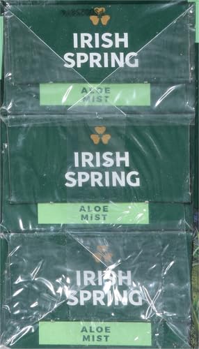 Irish Spring Deodorant Bath Bar Aloe,3.75 Ounce, 3 Count