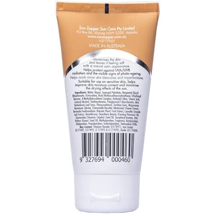 Sun Zapper BB Cream Tinted Moisturizer Sunscreen SPF 50+ Medium Dark – Face Sunscreen with Kakadu Plum and Jojoba Oil, Broad Spectrum UV Protection, Botanical Oils, 50mL (1.69 oz), Australian Made