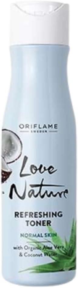 Oriflame LOVE NATURE Refreshing Toner with Organic Aloe Vera & Coconut Water 150ml