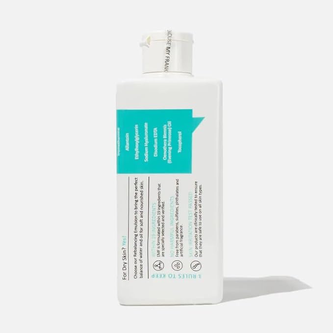 EXCUSE MY FRANK Rebalancing Emulsion [300ml / 10.14 fl oz] For Oily Skin, Vegan, Cruelty-free.
