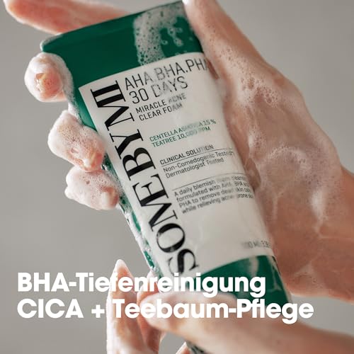 SOME BY MI AHA BHA PHA 30 Days Miracle Acne Clear Body Cleanser & Miracle Acne Clear Foam