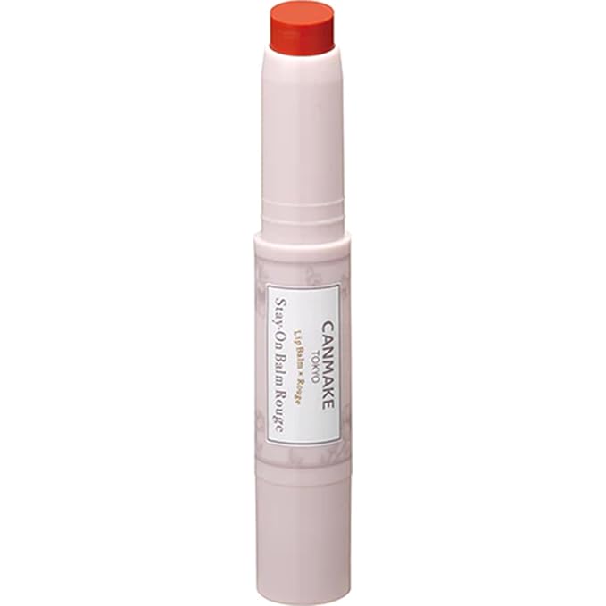 CANMAKE - Stay-On Balm Rouge - Tinted Lip Moisturizing Long-Lasting Protection - 0.1oz (2.8g) (02 Smiley Garbera)