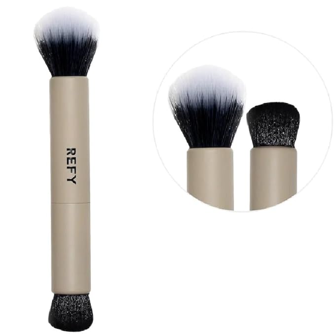 R.E.F.Y Duo Face Brush + Bonus Acne Patch (36 Pieces) Tea Tree Oil Facial Water Gel