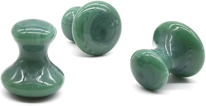 2 Pcs Gua Sha Facial Tools Scraping Massage Board Mushroom Face Jade Stones Beauty Massager Scraper for Skin Caring Spa