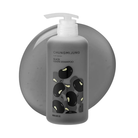 Black Grain Shampoo for Fine Hair – Hair Thickening & Volumizing Shampoo for Thinning Hair | Korean Root Strengthening Shampoo | 16.9 fl oz / 500 ml