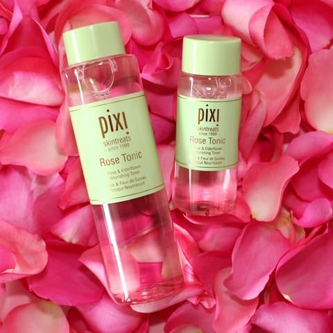 Pixi Rose Tonic Rose Hydrosol Toner Hydrates Skin, Minimize Redness, Rehydrates and Replenishes, 8.5 fl oz/250ml