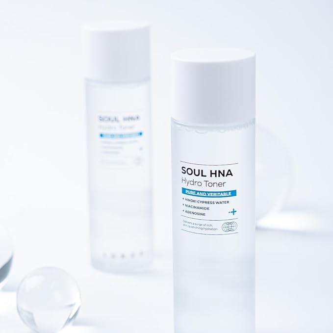 IZEZE Soul Hydro Toner 5.07 fl.oz, 150ml and Soul Hydro Cream 1.69 fl.oz, 50ml Bundle l Hyaluronic Acid, Korean Skin Care for Dry Skin