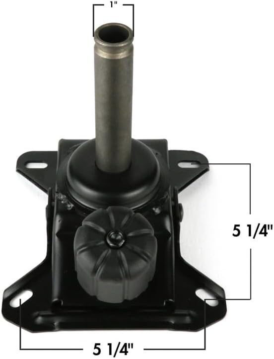 Douglas Swivel Tilt Mechanism Replacement for Caster Chair Bolt Pattern 5 1/4" x 5 1/4"