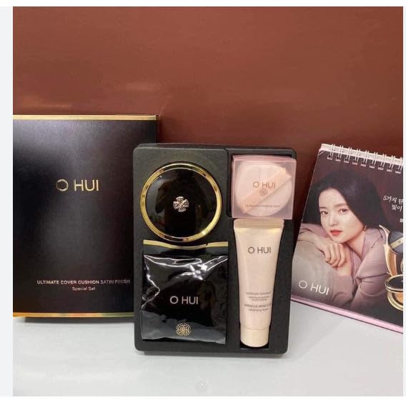 Ohui Ultimate Cover CC Cushion Compact Sunscreen Broad Spectrum SPF 50, 15g with Free Refill