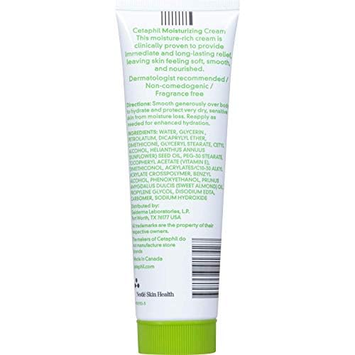 Cetaphil Moisturizing Cream for Dry/Sensitive Skin, 3 Ounce (Pack of 2)