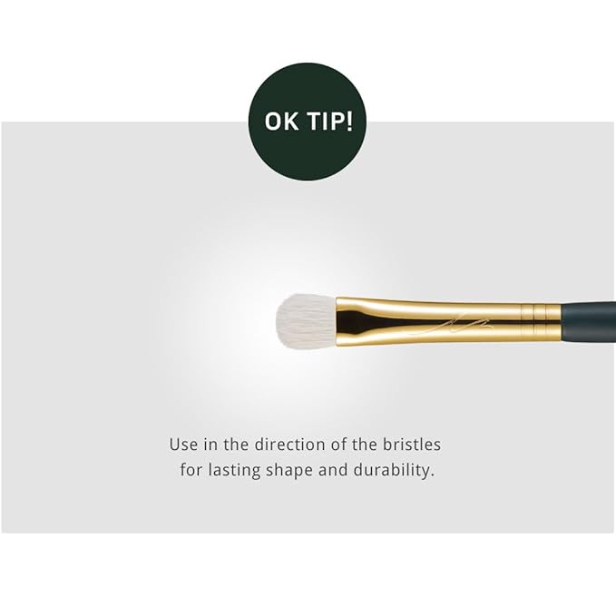 SOO ADOR okhee Base Eyeshadow Brush NUN01 – Professional Korean Eye Makeup Brush, Large Blending Brush for Smooth Base Application, Minimal Fallout