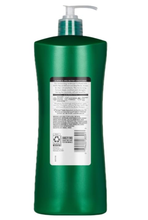 Suave Moisturizing Conditioner with 100% Natural Almond & Shea Butter, No Dyes, No Parabens, No Phthalates, 28 oz Pack of 4
