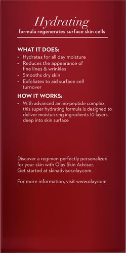 Olay Regenerist Deep Hydration Regenerating Cream Moisturizer,1.7 fl oz,(Pack of 2)