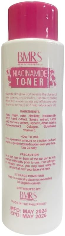 1 Bottle BMRS Beauty Essentials Niacinamide Toner, 100ml