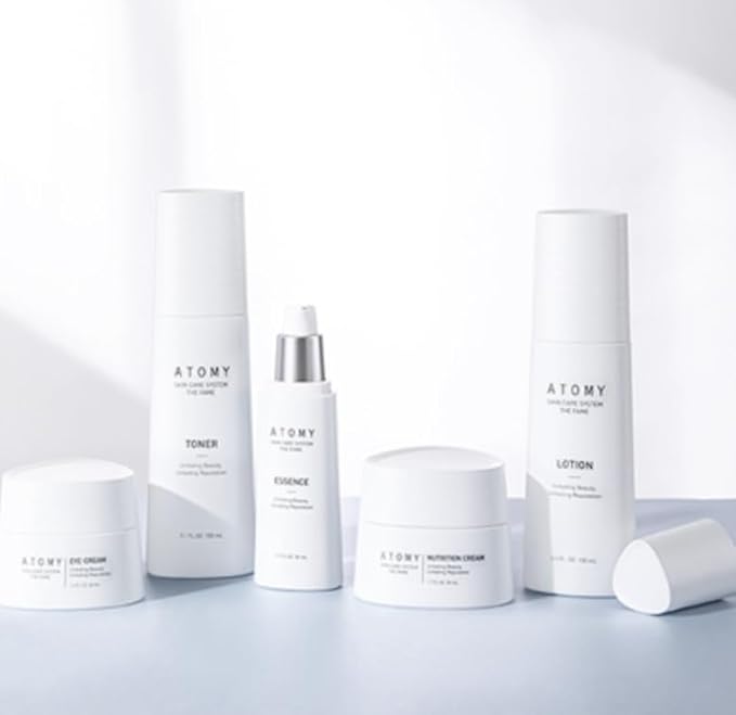 The Fame Skin Care System 1 SET/Daily Hydration Routine Kit Including Toner, Lotion, Essence, Eye Cream & Nourishing Cream – Lightweight Moisturizing Facial Care Set for All Skin Types