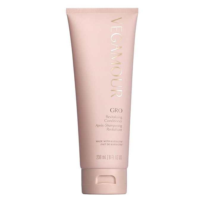 VEGAMOUR GRO Revitalizing Conditioner | Smooths, Strengthens and Adds Shine to Thinning Hair | Clean, Vegan, Cruelty-Free, Clinically Proven and Color Safe (8 Fl Oz) (Pack of 2)