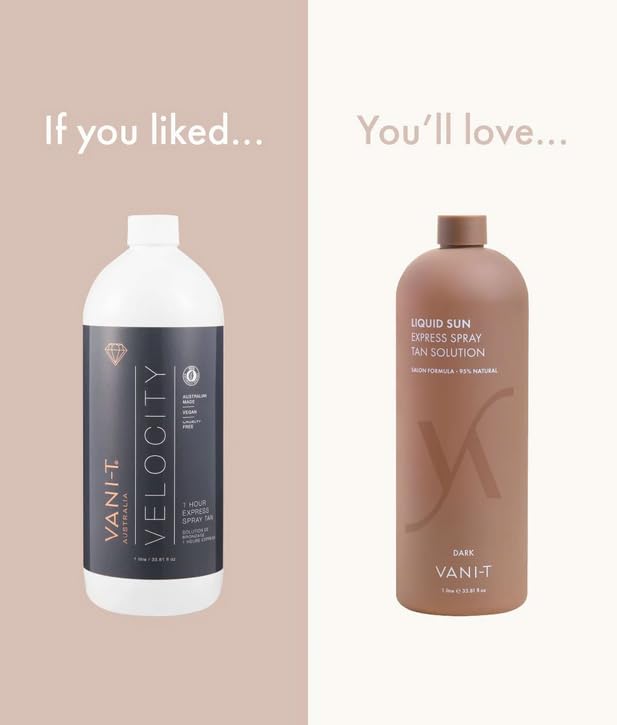 Vani-T Liquid Sun Express Spray Tan Solution - Dark