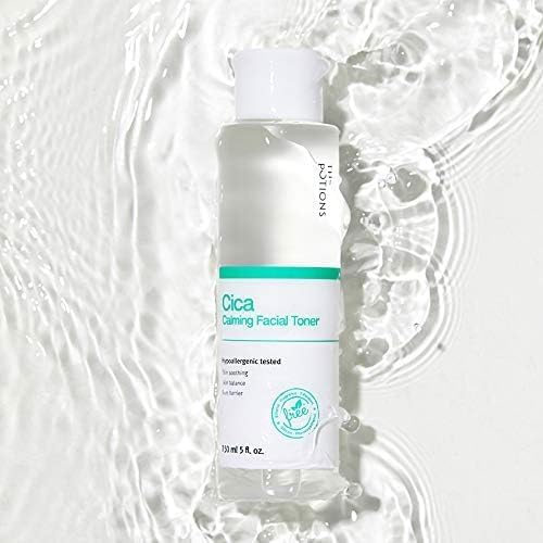 The Potions Centella Asiatica Calming Facial Toner | for Acne Prone Skin, Dry and Sensitive Skin | Sking Soothing, Skin Balance, Skin Barrier | 5 fl. oz, 150 ml | Korean Skin Care