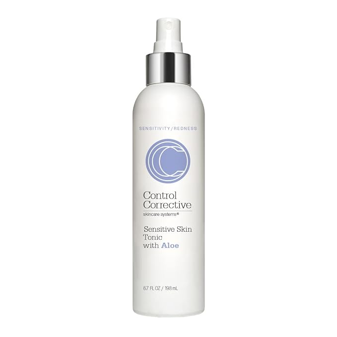 Control CORRECTIVESensitive Skin Tonic with Aloe, 6.7 Fl Oz - Calms Overstimulated Or Reddened Skin Types, Soothing & Sedating with Aloe Vera & Chamomile Extracts, Refreshing, Relaxing, Replenishing