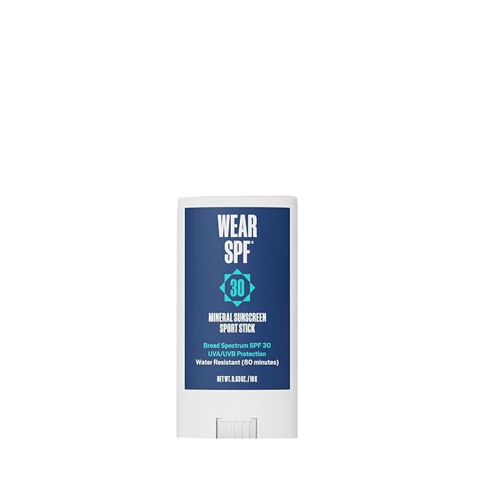 Mineral Sunscreen Sport Stick – Water-Resistant, Easy-Swipe SPF 30, 0.63 oz