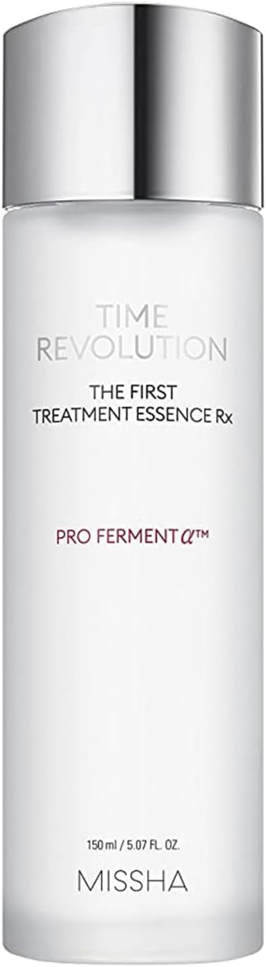 MISSHA Time Revolution The First Essence RX (4th Gen) 5.07 Fl oz/150ml, Korean Face Essence, Hydrating Facial Toner, Skin Smoothing & pH Balancing Toner for All Skin Types