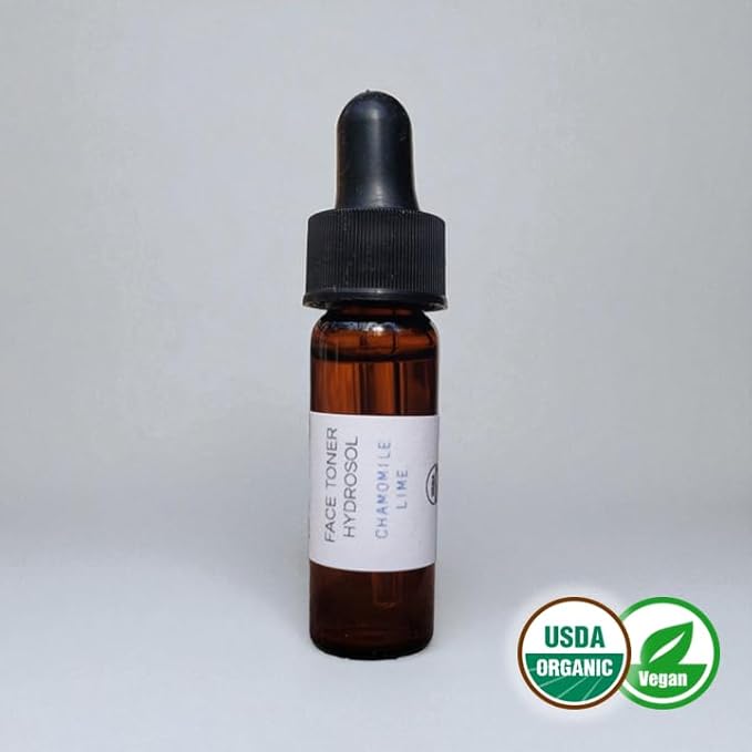 Chamomile Lime Face Toner Sample for Dry Skin - Certified Organic, Raw, Vegan, & Cruelty-Free