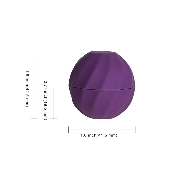 longway 0.24Oz (7ml) Empty Lip Balm Sphere Containers | Screw Cap Lipstick Tubes/Chapstick Tubes/Chapstick Holder for Lip Gloss & BPA FREE (Pack of 10, Purple)