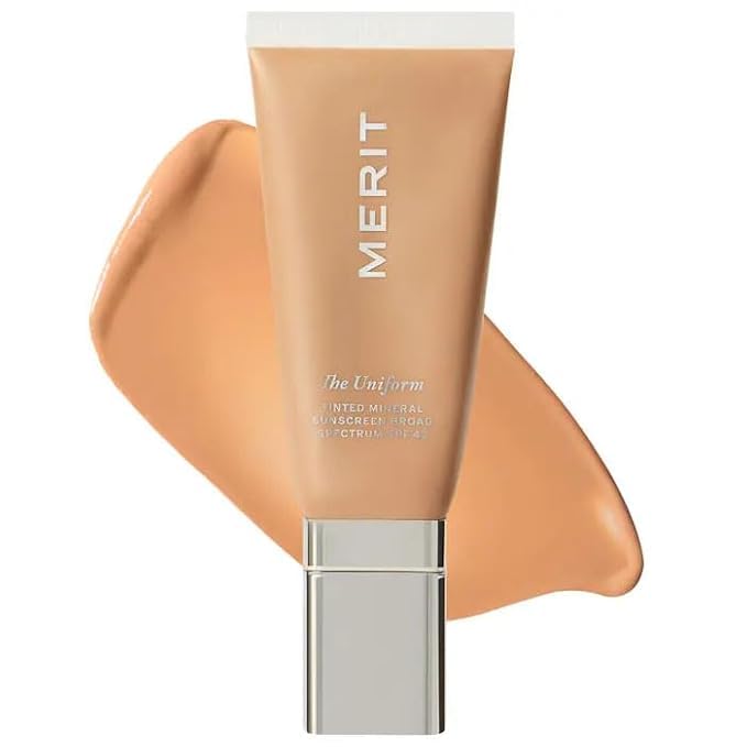 The Uniform Tinted Mineral Sunscreen Broad Spectrum SPF 45, Fragrance Free, Non-Comedogenic, Lightweight, buildable, oil-free - Color: (18 - medium warm) - Size: (1.7 oz/50 mL)