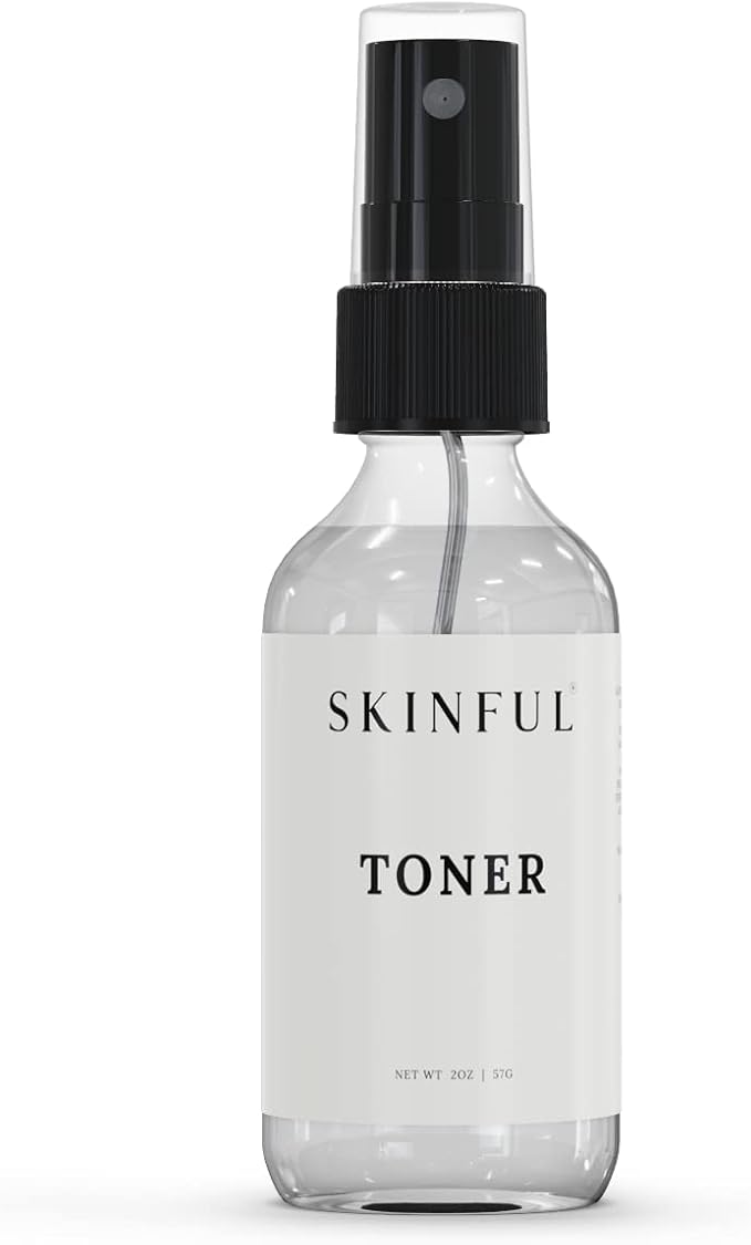 Skinful Facial Toner - Face Mist Hydrating Spray Toner for Face - Witch Hazel Toner for Face - 2oz