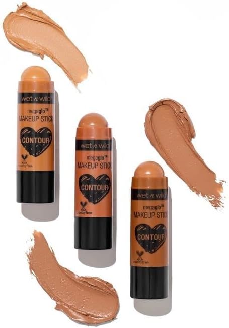 Wet n Wild MegaGlo Makeup Stick Conceal and Contour Brown Oak's On You, 1.1 Ounce, 804a & Makeup Stick Conceal and Contour Blush Pink Floral Majority, 3.5 Ounce & Makeup Stick Conceal and Contour